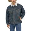Wrangler Giacca in denim da uomo con taglio cowboy foderato in stile, Sherpa/Denim, Large
