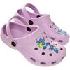 Disney Zoccoli da Bambina, Ciabatte Bambina Stitch, Sabot in Gomma con Ciondoli (Viola Stitch, 34)