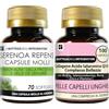 LABOTTEGADEGLIINTEGRATORI Set di Integratori Serenoa 70 Softgels + Collagene Acido Ialuronico Coenzima Q10 Complesso Bellezza con Biotina Zinco Selenio Metionina Rame Vitamina C 100 Compresse La Bottega Degli Integratori