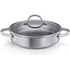 Tescoma TEGAME CON COPERCHIO ø 24 CM, 2 MANICI "SteelCRAFT"