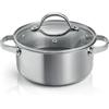 Tescoma CASSERUOLA CON COPERCHIO ø 18 CM, 2 LT "SteelCRAFT"