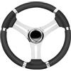 SAVORETTI VOLANTE RUOTA TIMONE 3 RAZZE INOX E POLIURETANO Ø350 MM - PER BARCA GOMMONE - C