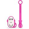 Matchstick Monkey Flat Face Teether & Soother Clip 1 pz