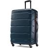 Samsonite Omni valigia rigida espandibile con ruote girevoli, in policarbonato, Verde acqua, Checked-Large 28-Inch