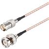 Oiyagai 2Pcs BNC maschio a BNC femmina HD-SDI cavo RG316 RF coassiale coassiale antenna Pigtail Jumper 50 Ohm BNC connettore adattatore (50cm/19.6)