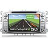 YUNTX [4GB+64GB] Android 12 Autoradio per Ford Focus/Mondeo/S-Max/Connect (2008-2011)-[Incorporato Carplay/Android Auto/DSP/GPS]-IPS 2.5D Touch Screen-CAM+MIC-DAB/Mirror Link/Bluetooth 5.0/WiFi