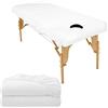 Tvvcalk 2pc Telo da Massaggio per Lettino Lavabile, Tvvcaclk Telo Impermeabile per Lettino da Massaggio, Telo di Copertura per Lettino da Massaggio, Lenzuolo per Massaggi da Salone Spa con Foro per il Viso