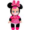 Cry Babies Magic Tears Cry Babies Tiny Cuddles Disney Minnie - Bambola da 22,9 cm, piange lacrime vere, pigiama a tema Minnie Mouse