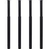 vidaXL Gambe Telescopiche per Tavolo 4 pz Nero 710-1100 mm