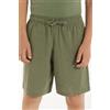 Tezenis Short In 100% Cotone Super Leggero Con Coulisse Bimbo Bambino Verde