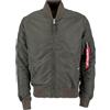 ALPHA INDUSTRIES Alpha Ma-1 Tt, Giacca Uomo, Grigio, Small (Tallia Produttore: Small)