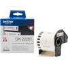 Brother - Rotolo etichetta continua - carta adesiva - Rosso-Bianco - 62mm x 15,26mt - DK-22251 (unità vendita 1 pz.)