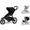 Thule Passeggino sportivo Thule Urban Glide 3 Black + Barra di sicurezza + Protezione antipioggia