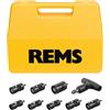 REMS Set di calibrate, universale, 26 pezzi, Ø 14 x 2 - 26 x 3 mm (robusto strumento di qualità per la calibrazione e la sbavatura esterna/interna di tubi) 114001 R
