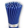 Danilovo - Candele in Cera d'Api, 50 Pezzi, Colore Blu, Candele Decorative per Preghiera, per Rituali, Decorazione o Candele di Compleanno, 16 cm x 0,5 cm