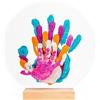 Patrocle LouYou Kit Impronte Famiglia 5 Perla - Regalo Nascita Personalizzato Famiglia - Idee Decorazione Neonati - Kit Impronte Bebe - Supporto Legno di Faggio - Made in France - Perfetto per Neomamme