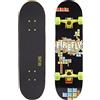 Firefly SKB 305, Skateboard Unisex-Adulto, Black/Green Lime/Gre, One Size