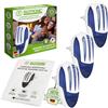 ISOTRONIC Insetticida Elettrico protegge da zanzare, falene e mosche - Lampada UV antizanzare da 1.000 V per uso interno - raggio d'azione effettivo di 30 m² (3 pezzi)