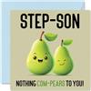 Stuff4 Biglietti di compleanno figliastro con scritta Nothing Com-Pears
