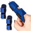 Welnove Stecca per dita, 2 pezzi tutore per dito a martello, dito di trigger, dito rotto, stabilizzatore per dita per raddrizzare e fornire supporto al dito indice, medio, anulare - blu
