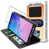 ebestStar - Cover per Samsung Galaxy S10 Lite G770F, Custodia Libro Protezione Portafoglio, Pelle PU Porta Carte, Nero + Vetro Temperato