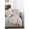 Toison d'or Cuscino Mellow in poliestere, finta pelliccia, 45 x 45 cm, ciottoli