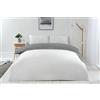 Emma Barclay Lyla - Set copripiumino reversibile, per letto matrimoniale, colore: grigio/bianco
