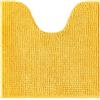 Decomira Tappeto Bagno Antiscivolo in Ciniglia | Tappetino bagno super assorbente, lavabile in lavatrice | Per il bagno, la doccia, la vasca da bagno o come tappetino WC | Giallo - 45x45 cm WC