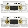 BOJACK 2 pezzi 400A portafusibili ANL con guscio trasparente e 2 pezzi 400 Amp 32 VDC ANL fusibili per sistema audio e video