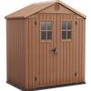 Keter Darwin marrone - Casetta da giardino - Con finestre frontali - 190x122x221 cm