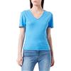 United Colors of Benetton T-Shirt 3BVXD4008, Blu16F, XS Donna