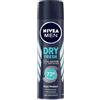 NIVEA MEN Dry Fresh Spray Deodorante 6 x 150 ml, Deodorante uomo con formula Dual Active, Deodorante anti-traspirante per 48 h di intensa freschezza sulla pelle