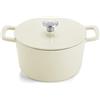 Fissler Collezione Moments, Rostiera in Ghisa Smaltata, Rotonda Diametro 24 cm, Pentola in Ghisa, Funzione Cocotte Aromastar, Compatibile Induzione, Rosso Bordeaux
