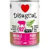 Disugual MonoProtein Adult Vegetable Patè Grain Free 400 gr - Maiale e piselli Monoproteico crocchette cani Cibo Umido per Cani