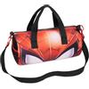 Disney Marvel Spiderman Borsone da Palestra per Bambini, Borsa Sportiva 39,5 × 19,5 cm, 2 Tasche Laterali e Cinghie Regolabili, Regali Bambini (Nero/Rosso Spiderman)