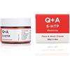 Q+A Crema viso e collo 5-HTP. Una crema idratante per migliorare l'elasticità della pelle e la produzione di collagene. 50g/1.8oz