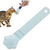 Sentechx Alimentatore di strisce per gatti, cucchiaio da spremere per strisce di gatto, cucchiaio per spuntini per gatti, distributore di cibo per gatti per snack liquidi e croccantini umidi. (Blu)