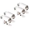 KLEMMFLEX BFX25 - Supporto a morsetto per tenda da montare direttamente sull'aprifinestra in PVC/plastica (bianco, 2 paia)