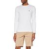 Lacoste TH2040 T-Shirt, Bianco (Blanc-Blanc), Small Uomo
