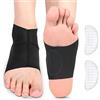 Yosoo Health Gear Supporto per Plantare, Supporto Caviglia Regolabile per Compressione con Cuscinetti in Gel per Fascite Plantare, Sperone Calcaneare, Dolore ai Piedi, Dolore alle Arcate Piatte(1