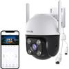 Tenda Telecamera Wi-Fi Esterno 2K+, Rilevamento di Veicoli/Persone/Movimenti, Videocamera Sorveglianza con Visione Notturna a Colori, IP Cam 360°, Audio Bidirezionale, Controllo APP/Web, 4MP, CH7