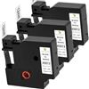 YUANQIMM 3x Yuanqimm 45013 12mm x 7m Compatibile con Dymo Nastro 45013s Nero su Bianco Nastri D1 12mm per Labelmanager 160 210D 360D 420P 500TS Executive 640 CB Labelpoint 250 150 Labelwriter 450 Etichette