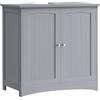 VASAGLE Mobile Sottolavabo per Bagno, Mobiletto da Bagno, Mobile Sottolavandino con 2 Ante, Ripiano Regolabile, Capiente, Stile Moderno, 40 x 70 x 70 cm, Grigio Tortora BBC011G01