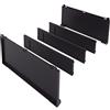 BLUM AMBIA-LINE - Set di bottiglie, larghezza 200 mm, in plastica, nero carbonio opaco