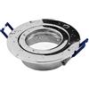 McShine Telaio da Incasso per faretti alogeni e LED, Cromato