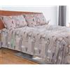 Tata Home Completo Lenzuola in Pile Fantasia Shabby Letto Singolo 1 Piazza Dis. 1 Cuori Grigio