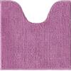 Decomira Tappeto Bagno Antiscivolo in Ciniglia | Tappetino bagno super assorbente, lavabile in lavatrice | Per il bagno, la doccia, la vasca da bagno o come tappetino WC | Viola - 45x45 cm WC