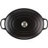LE CREUSET CASSERUOLA OVALE, GHISA EVOLUTION NERO OPACO, S - d 27 cm x 4.1 lt