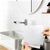 Hode 24 Pezzi Adesivi per piastrelle 15x15cm, Puro Bianco Effetto Lucido Piastrelle Adesive da Parete, PVC Impermeabili e Autoadesivo per cucina e bagno
