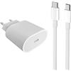 Caricatore rapido (20W) & cavo (USB-C) | bianco